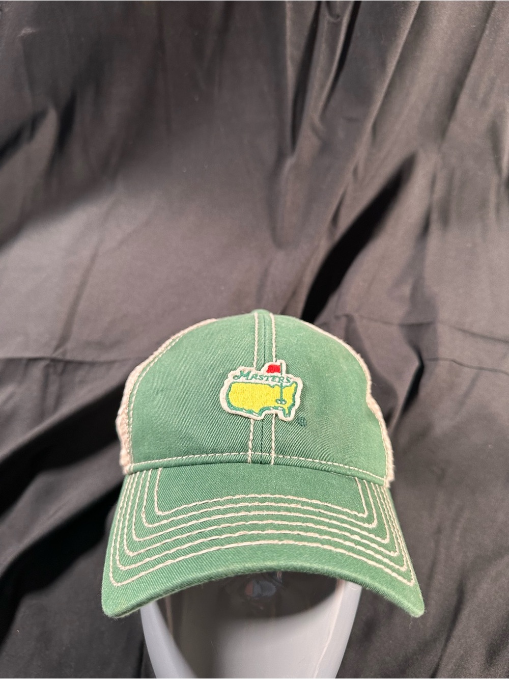 Masters Hat Cap Golf Tournament SnapBack Trucker Hat Green Cream OSFM